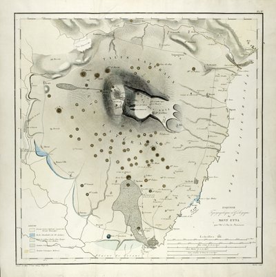 دراسة طوبوغرافية وجيولوجية لجبل إتنا (أكواتينت) بواسطة إيلي دي بومونت
